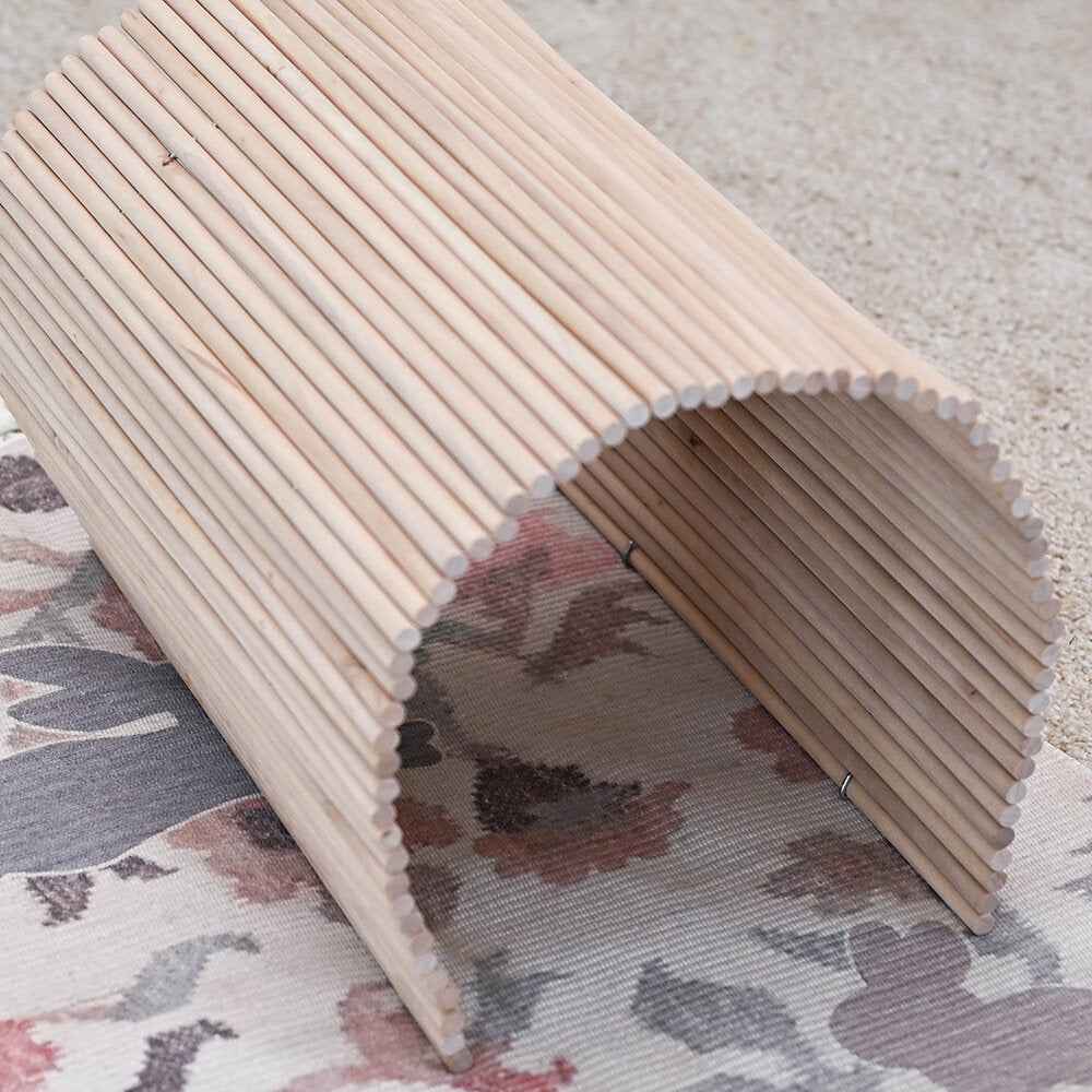 raw wood tunnel