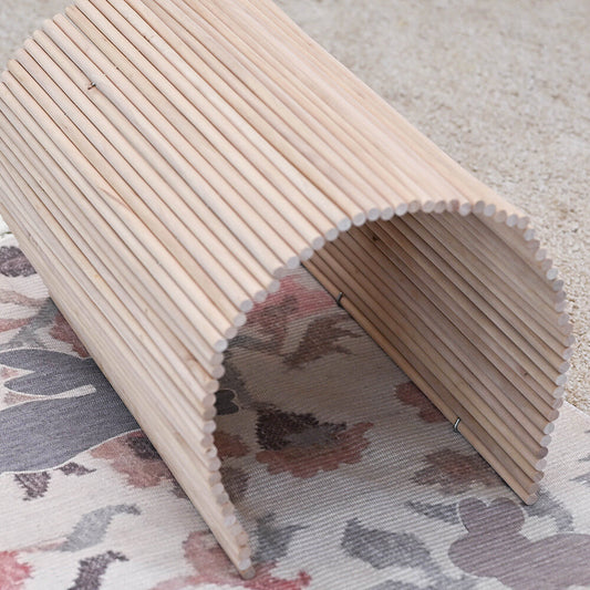 raw wood tunnel